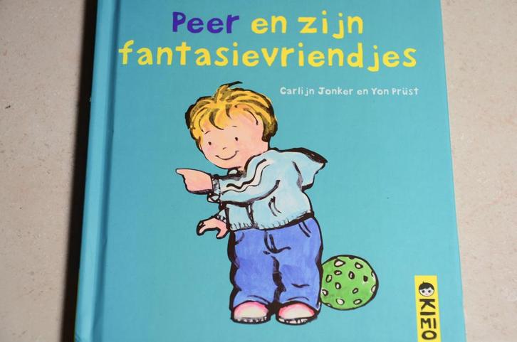 Kimio Peer en zijn fantasievriendjes / Carlijn Jonker, Boeken, Kinderboeken | Baby's en Peuters, Zo goed als nieuw, 2 tot 3 jaar