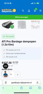 60 m2 ati  Pro Bardage  Isolatie folie Dikte 80 mm RC 3,72, Overige materialen, Vloerisolatie, Nieuw, Ophalen of Verzenden