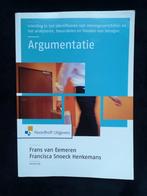 Frans van Eemeren, Francisca Snoeck Henkermans, Argumentatie, Boeken, Ophalen of Verzenden, Zo goed als nieuw