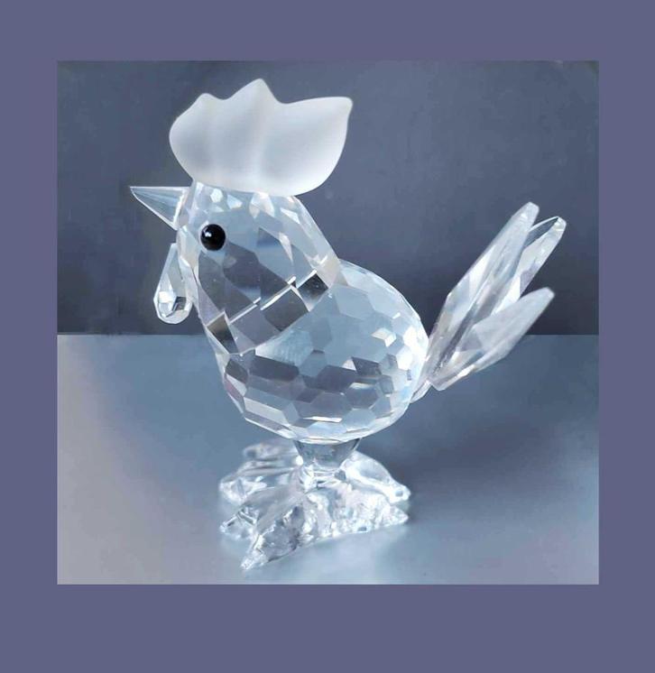 Swarovski Haan mini met doos en certificaat, Verzamelen, Swarovski, Zo goed als nieuw, Figuurtje, Ophalen of Verzenden