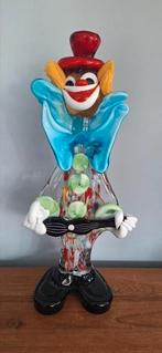 Clown gitaar Murano glas 36 cm, Antiek en Kunst, Ophalen of Verzenden