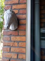 2 Stuks:Stenen/Wit betonnen Paardenhoofden., Ophalen, Gebruikt, Paard, Overige typen