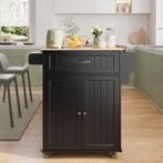 Multifunctionele Keukentrolley, Zwart, Nieuw, Minder dan 100 cm, 25 tot 50 cm