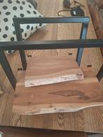 Muurplanken - Staal & Hout - 2 stuks, Huis en Inrichting, Woonaccessoires | Wandplanken en Boekenplanken, Ophalen, Zo goed als nieuw