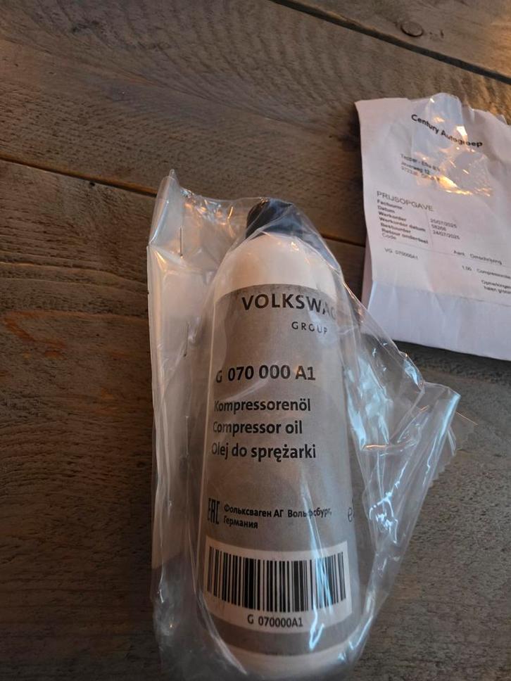 Volkswagen Compressor Olie G 070 000 A1 Nieuw, Auto-onderdelen, Motor en Toebehoren, Volkswagen, Nieuw, Ophalen of Verzenden