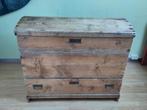 Antieke grenen kist met lade 100x51x86, Ophalen, Gebruikt, 50 tot 100 cm, 75 cm of meer