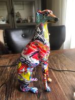 graffiti hond whippet greyhound windhond statue, Ophalen of Verzenden