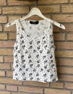 Weekend MaxMara top off-white met fijne bloem in zwart XS S, Overige kleuren, Verzenden, MaxMara, Nieuw