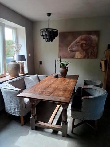 Antiek eiken kloostertafel 1800/1830 stoer landelijk robuust beschikbaar voor biedingen