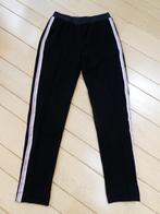 Marc Cain knitted broek maat 36 zwart rood wit roze bies, Marc Cain, Verzenden, Zwart, Zo goed als nieuw