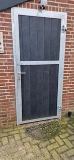 Gegalvaniseerde staldeur met kozijn 90 x 210, Dieren en Toebehoren, Stalling en Weidegang