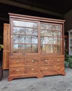 Antieke eikenhouten ladekast | Oude Schoolkast  #2574, Ophalen of Verzenden