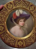 Antiek portret bordje, Ophalen of Verzenden