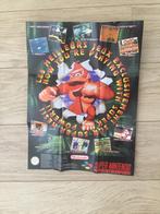 Donkey kong Nintendo SNES poster enkelzijdig, Ophalen of Verzenden, Zo goed als nieuw, Losse kaart