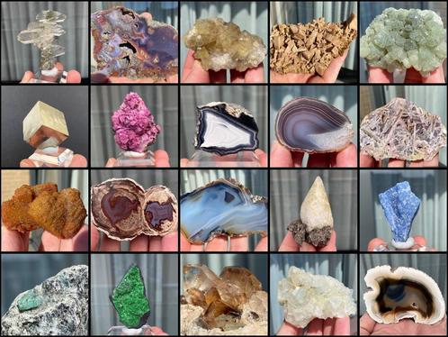 Diverse mineralen uit collectie, verzameling, Verzamelen, Mineralen en Fossielen, Mineraal, Ophalen of Verzenden