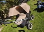Bugaboo Donkey Duowagen - Beige/Zwart inclusief Maxi Cosi's, Ophalen, Zo goed als nieuw, Bugaboo, Verstelbare duwstang