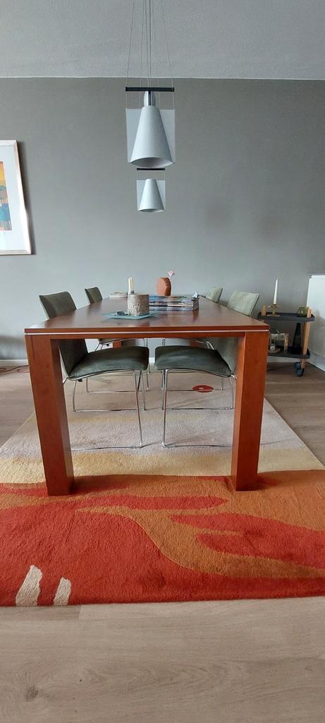 Gelderland eetkamertafel kersenhout, Huis en Inrichting, Tafels | Eettafels, Zo goed als nieuw, 50 tot 100 cm, Vijf personen of meer