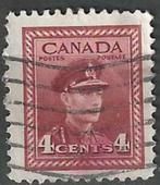 Canada 1943-1948 - Yvert 209 - Koning George VI (ST), Postzegels en Munten, Ophalen, Noord-Amerika, Gestempeld