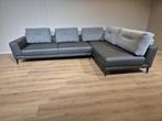 Montel Hampton Hoekbank - Grijs - Leder - Design - Elementen, Montel Hampton hoekbank, leolux, montis, rolf benz, design, jori
