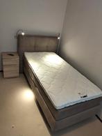 Complete slaapkamer, elektrische boxspring, Verstelbaar, 90 cm, Eenpersoons, Beige