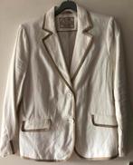 Leuke gevoerde linnen Yessica blazer, maat 46, Ophalen of Verzenden, Zo goed als nieuw, Maat 46/48 (XL) of groter, Beige