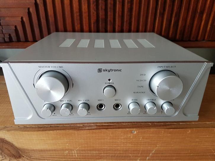 Skytronic Karaoke 100watt + 2 Mic - Cafe,thuis & camping, Audio, Tv en Foto, Karaoke-apparatuur, Zo goed als nieuw, Ophalen of Verzenden