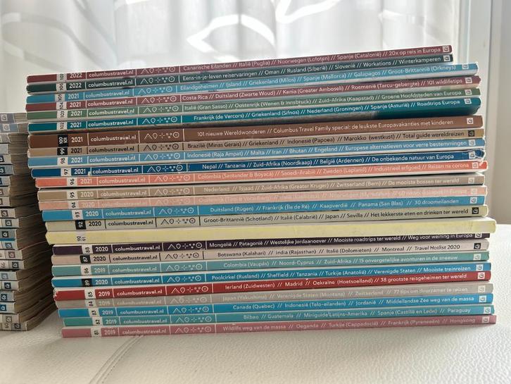 Columbus Travel collectie reismagazines 2010-2022, Boeken, Tijdschriften en Kranten, Zo goed als nieuw, Wetenschap en Natuur, Ophalen