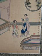 Chinese prent op zijde., Antiek en Kunst, Ophalen of Verzenden