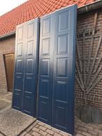 Blauwe overheaddeur - 2.9m breed, 2m hoog, Doe-het-zelf en Verbouw, Deuren en Horren, Ophalen, Gebruikt, 120 cm of meer, Garagedeur