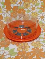 Vintage Oranje Emsa kaasstolp, Verzenden, Gebruikt