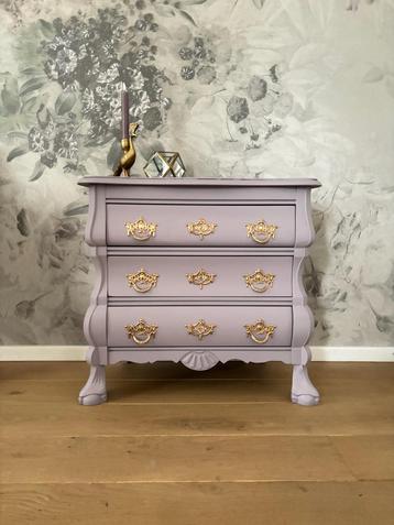 Lila ~ Goud Buikkastje - Landelijke Stijl beschikbaar voor biedingen