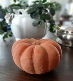 Terracotta pompoen beeld, Tuin en Terras, Ophalen of Verzenden, Gebruikt, Overige materialen, Overige typen