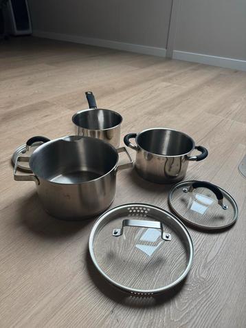 RVS pannenset kookpan Sola en Blokker beschikbaar voor biedingen