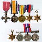 WO2 Unieke Engelse Medailles Set Marine Officier Dapperheid, Verzenden, Marine, Engeland, Lintje, Medaille of Wings