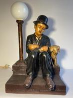 Charlie Chaplin lamp, Ophalen of Verzenden, Zo goed als nieuw, Glas, 50 tot 75 cm