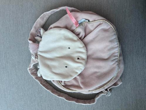 Moulin Roty rugzak muisvorm lichtroze zachte stof, Kinderen en Baby's, Kinderspulletjes, Zo goed als nieuw, Verzenden