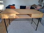 Stoer bureau moderne stijl, hout met stalen frame, Ophalen, Zo goed als nieuw
