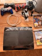 Playstation 3 met diverse spellen, Ophalen, Zo goed als nieuw, Met 3 controllers of meer, Met games