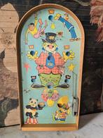 Oud houten knikkerspel flipperspel clown circus, Antiek en Kunst, Antiek | Speelgoed, Ophalen of Verzenden