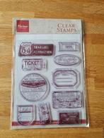 Clearstempel, Marianne Design, Vintage, Bulletjournal, Hobby en Vrije tijd, Stempelen, Ophalen, Zo goed als nieuw, Clearstamp
