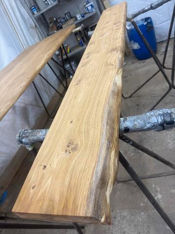 Eiken Wandplank - 196cm Lang beschikbaar voor biedingen