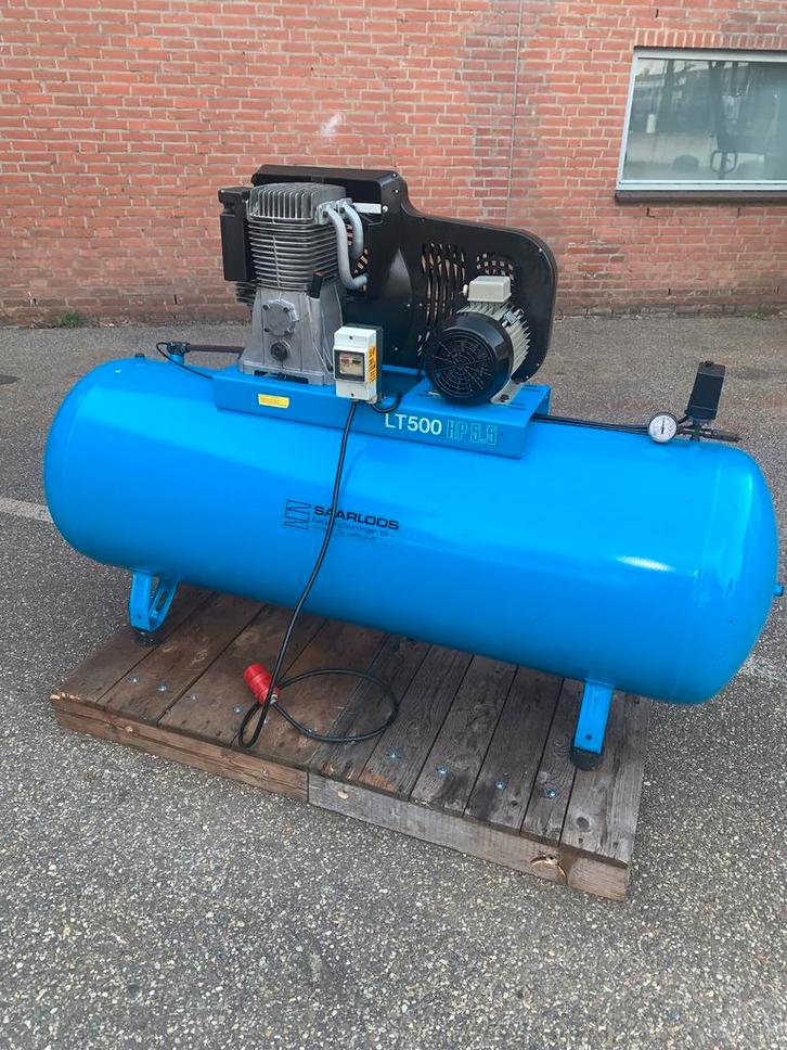 Compressor LT 500L, 4kW, 615 L/min (!) netto, Doe-het-zelf en Verbouw, Compressors, Gebruikt, 10 bar of meer, 100 liter of meer