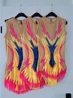 Acropakjes voor een trio, maat M, S en 152, Ophalen of Verzenden, Gebruikt, Turnpak(je)