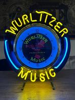Wurlitzer klok met neon verlichting, Ophalen, Zo goed als nieuw, Lichtbak of (neon) lamp