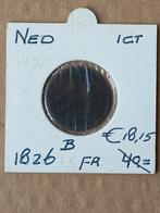 Nederland 1 cent 1826 B, Ophalen of Verzenden, Koning Willem I, 1 cent