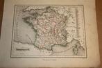 Zeldzame antieke kaart - Frankrijk - 1860 !!, Gelezen, Frankrijk, Ophalen of Verzenden, Landkaart
