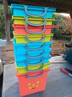 Opberger, opbergkrat kinderkamer, stapelbaar, 9 stuks, Ophalen, Gebruikt