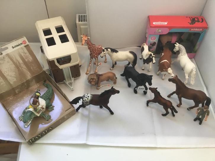 Sleichdieren:koeien,dierentuin,paard Ruim100 stuks Uitzoeken, Verzamelen, Speelgoed, Zo goed als nieuw, Ophalen