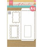 stencil slimline enveloppe, Ophalen of Verzenden, Nieuw, Frame of Mal