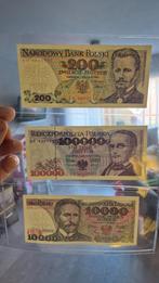 Bankbiljetten 100.000 zł / 10.000 / 200 zł!!, Ophalen of Verzenden, Buitenland, Bankbiljetten